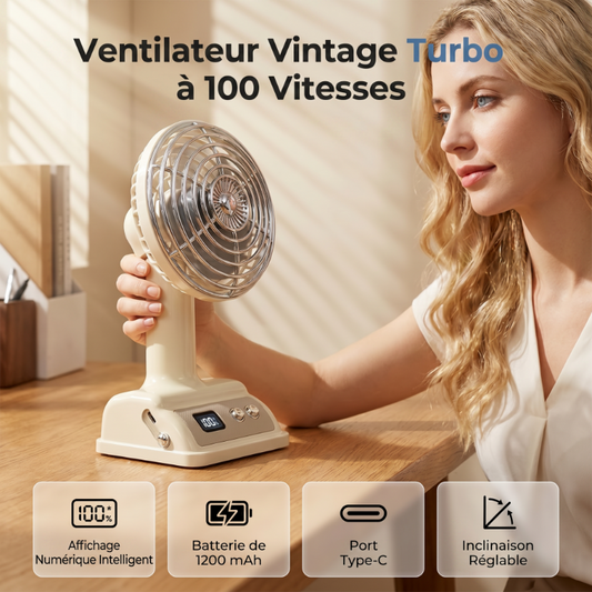📢📢40% DE RÉDUCTION !! ⏰Ventilateur de bureau portable