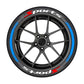 📢📢50 % DE RÉDUCTION !! ⏰Autocollants de Lettrage pour Flanc de Pneu – Adhésif Haute Qualité & 4 Couleurs for Look Racing Sportif ✨