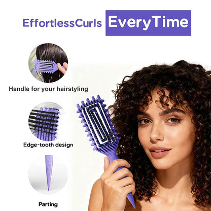 📢📢1 acheté，1 offert!! ⏰Brosse Démêlante Ventilée pour Cheveux Bouclés