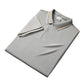 Men Fashion Contrast Lapel Quick Drying Short Sleeve T-Shirt