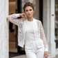 Veste en Maille Transparente Florale d'Été pour Femme