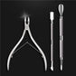 3-Piece Stainless Steel Cuticle Care Tool Set