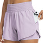 📢📢40 % DE RÉDUCTION !! ⏰ Short de Yoga Athlétique Femme Double Couche - Short de Gym