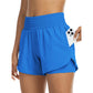 📢📢40 % DE RÉDUCTION !! ⏰ Short de Yoga Athlétique Femme Double Couche - Short de Gym