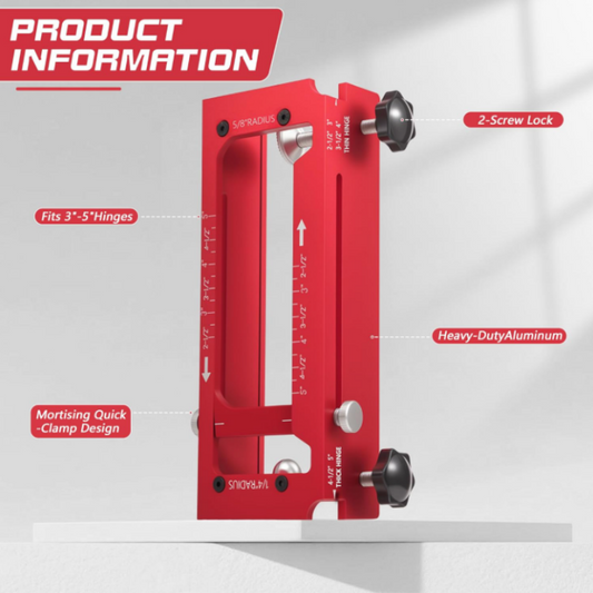 📢📢40 % DE RÉDUCTION !! ⏰Adjustable Door Hinge Mortise Jig Kit