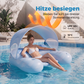 📢📢40 % DE RÉDUCTION !! ⏰Chaise longue de piscine gonflable avec pare-soleil amovible