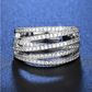 📢📢40% DE RÉDUCTION !! ⏰💍 Bague croix multi-rangs ajustable - Parfaite au quotidien, pour aller au travail ou pour les soirées ✨