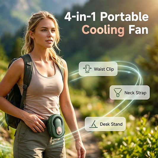 📢📢40% DE RÉDUCTION !! ⏰Ventilateur de Taille Portable 4-en-1