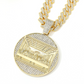 💎 Collier Chaîne Cubaine – Métal – Pendentif Statement Surdimensionné for Homme