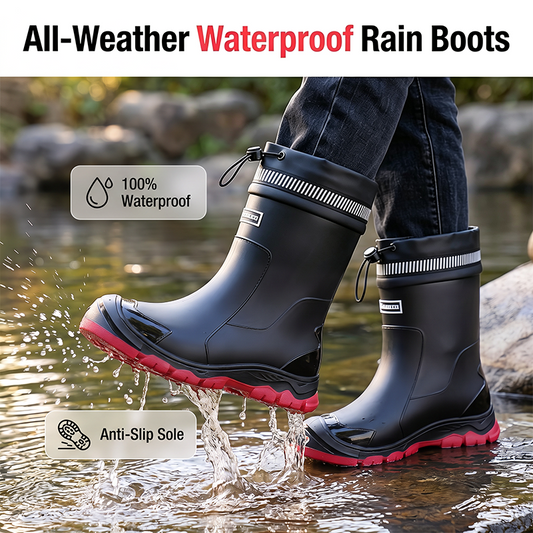 📢📢40% DE RÉDUCTION !! ⏰ Bottes de pluie unisexes – EVA + maille sèche – semelle antidérapante pour l'extérieur