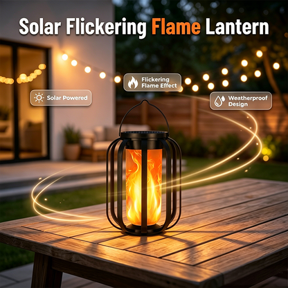 📢📢40 % DE RÉDUCTION !! ⏰ Lanterne Solaire à Flamme Vacillante