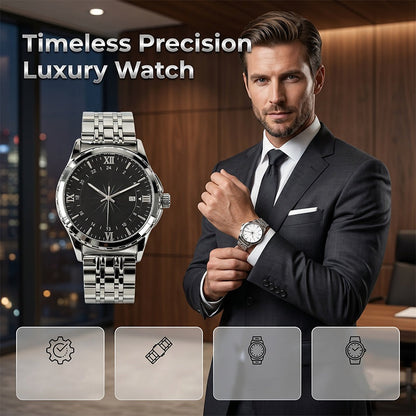 📢📢40% DE RÉDUCTION !! ⏰ Montre Quartz Élégante Classique pour Homme – Design intemporel, mouvement précis & bracelet confortable – Parfaite pour le bureau, les occasions & le quotidien 💼