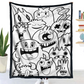 DIY Coloring Blanket with 24 Markers
