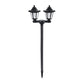 📢📢40% DE RÉDUCTION !! ⏰Lampadaire Solaire Rétro de Jardin À Double Tête Hexagonale pour Extérieur