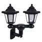 📢📢40% DE RÉDUCTION !! ⏰Lampadaire Solaire Rétro de Jardin À Double Tête Hexagonale pour Extérieur