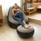 📢📢40% DE RÉDUCTION !! ⏰[Cadeau Idéal] Fauteuil Pouf Gonflable Épaissi Pour Adultes Avec Repose-Pieds