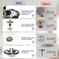 📢📢40% DE RÉDUCTION !! ⏰🍳 Passoire pour Évier de Cuisine Inox – Inox – Anti-Rouille & Double Fonction (Bouchon + Filtre) for Fruits, Légumes & Pâtes