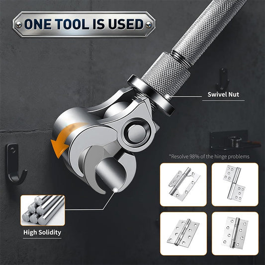 📢📢40% DE RÉDUCTION !! ⏰ Clé Universelle Réglable pour Charnières – Acier Inoxydable – 19,5 cm for Bricolage