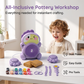 📢📢40 % DE RÉDUCTION !! ⏰ Tour de potier électrique pour enfants – Pédale, argile & peintures ✨