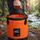 📢📢40% DE RÉDUCTION !! ⏰Seau Pliant Portable Camping & Pêche – PVC 500D – 12 L / 20 L – Imperméable & Léger for Plein Air