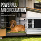 📢📢40% DE RÉDUCTION !! ⏰ Kit Ventilation Solaire 10W – 2 Ventilateurs 5″ – Silicium Polycristallin + ABS – 200 CFM & IP65 for Poulailler, Serre & Abri