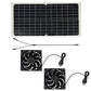 📢📢40% DE RÉDUCTION !! ⏰ Kit Ventilation Solaire 10W – 2 Ventilateurs 5″ – Silicium Polycristallin + ABS – 200 CFM & IP65 for Poulailler, Serre & Abri