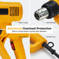 📢📢50% DE RÉDUCTION !! ⏰Pistolet à Chaleur Électrique 2000 W – 2 Températures (300 °C / 600 °C) & Câble 1,5-5 m for Covering Auto & Bricolage