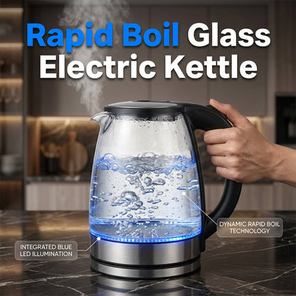 📢📢40% DE RÉDUCTION !! ⏰Bouilloire Électrique en Verre avec Lumière LED