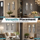 📢 -50% !! ⏰ Appliques Murales Bougeoirs en Verre Cristal Concassé – Lot de 2 – Finition Miroir & Lueur Ambiante pour Déco Élégante 🕯️