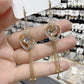 📢📢40% DE RÉDUCTION !! ⏰ Boucles d'Oreilles Cœur Franges & Zircons – Alliage cuivre, design romantique & éclat luxueux – Parfaites pour mariage & soirée 💖
