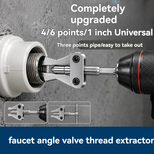 🔧 -50% ! 🛠️ Outil Extracteur de Tuyaux Défectueux – Acier – Compatible 1/2″, 3/4″ & 1″ – Double Entraînement Perceuse/Manuel pour Plomberie 🚰