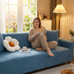 Non-Slip 3D Camellia Jacquard Sofa Cover