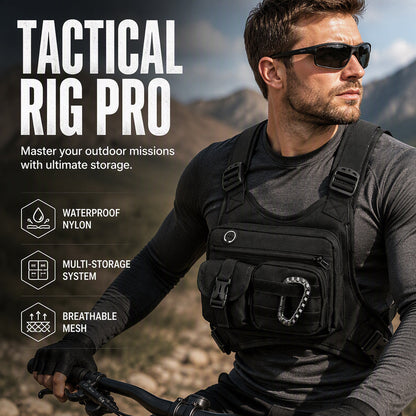 📢📢40% DE RÉDUCTION !! ⏰Sac Tactique de Poitrine pour Homme - Cyclisme en Plein Air