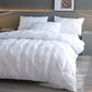 📢📢40% DE RÉDUCTION !! ⏰ Parure de Couette 3 Pièces à Plis Pintuck – Fibre Chimique – Fermeture à Glissière Cachée & Lavable en Machine pour Chambre Élégante 🛌
