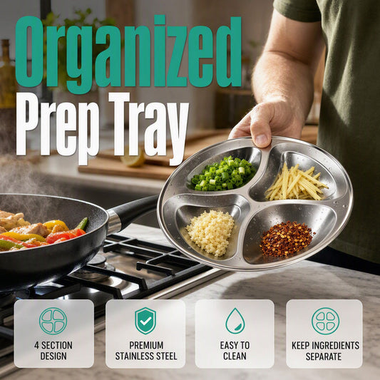 📢📢40% DE RÉDUCTION !! ⏰Plat de préparation 4 compartiments – Organisation de cuisine