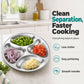 Plat de préparation 4 compartiments – Organisation de cuisine