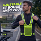 📢📢40% DE RÉDUCTION !! ⏰Gilet réfléchissant haute visibilité, équipement de course à pied de sécurité ajustable avec poche