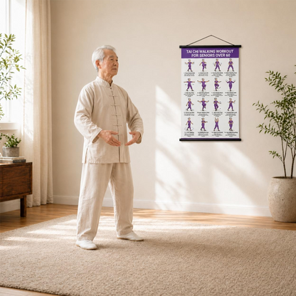 📢📢40% DE RÉDUCTION !! ⏰Affiche de Tai Chi pour Seniors