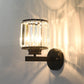 ✨ -50% ! 💎 Applique Murale Cristal Ambiance – Diamètre 14 cm – Doré/Noir – Lumière LED 3 Couleurs ou Sans Source – Pour Chevet et Couloir 🛏️