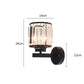 ✨ -50% ! 💎 Applique Murale Cristal Ambiance – Diamètre 14 cm – Doré/Noir – Lumière LED 3 Couleurs ou Sans Source – Pour Chevet et Couloir 🛏️