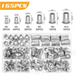 🎉 40 % DE RÉDUCTION ! 🔧 Kit Assortiment d'Écrous à Sertir Moletés – 165 Pièces, M3 à M10, Installation Facile & Alliage d'Aluminium ✨