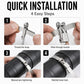 📢📢50% DE RÉDUCTION !! ⏰ Collier de Serrage en Acier Inoxydable – Acier 304, Verrouillage à Cliquet & Anti-Rouille – Charges Lourdes Intérieur & Extérieur 💪