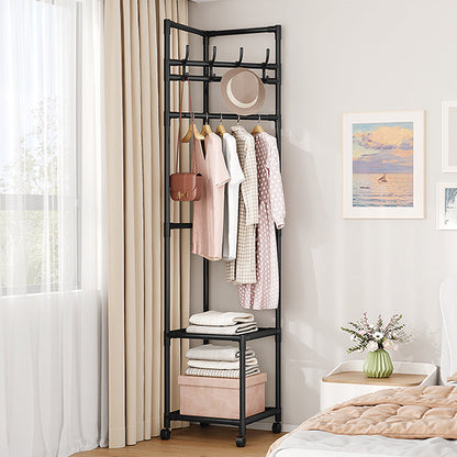 📢📢40% DE RÉDUCTION !! ⏰ Portant à Vêtements Gain de Place – Fer – Design Compact & Crochets Multiples for Chambre & Buanderie ✨