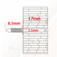 📢📢40% DE RÉDUCTION !! ⏰ Clous en Acier au Carbone pour Pose Sans Joint – Tête en Losange & Revêtement Anticorrosion, 50 Pièces avec Outils for une Installation Facile et Durable ✨🛠️