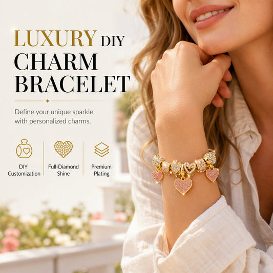 📢📢40% DE RÉDUCTION !! ⏰Bracelet Charm Cœur Détachable DIY avec Perles