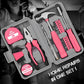 📢📢40% DE RÉDUCTION !! ⏰Kit d’Outils Ménagers Portable 24 Pièces – Coffret Inclus – Marteau, Tournevis, Pinces, Mètre Ruban & Embouts – Idéal Bricolage à Domicile 🏠