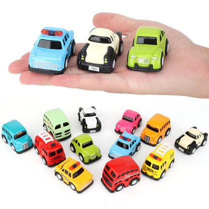 📢📢40% DE RÉDUCTION !! ⏰ Lot de 12 Mini Voitures Cartoon – Plastique Résistant – Véhicules à Friction pour Enfants de 3 Ans et Plus 🏎️