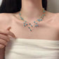💎 PROMO FLASH : 50% DE RÉDUCTION ! ✨ Collier Pendentif Multi-Rangs – Alliage Électroplaqué & Cristal Synthétique for Femme Élégante 💖