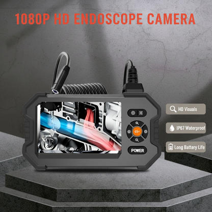 📢📢40% DE RÉDUCTION !! ⏰Caméra Endoscopique Portable – 1080p & Écran 4,3″ – IP67 & Zoom for Inspection Automobile & Plomberie 🛠️