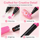 📢📢2 achetés = 1 offert !! ⏰  Set de 12 Stylos Nail Art – Double Pointe, Tracé Précis et 24 Couleurs